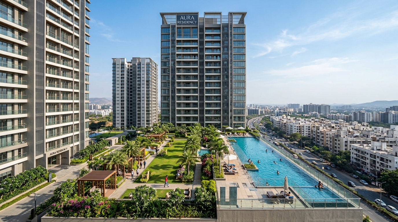 Balewadi Podium Infinity Pool & Garden